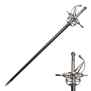 45.7" Renaissance Spanish Italian Style Rapier Fencing Sword with Wire Wrappe... - Picture 1 of 7