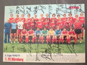 29 original Autogramme auf Mannschaftsbild Des 1. FC Nürnberg,DFB,1976,Kicker - Bild 1 von 2