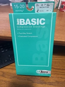 Juzo Compression Socks Unisex 4410 AD I Beige 15-20 10185 Nib Free Shipping - Picture 1 of 8