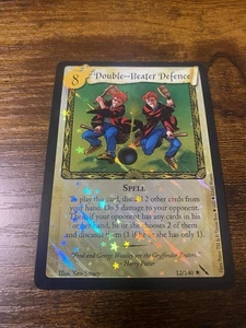 Harry Potter TCG Chamber Of Secrets Double-Beater Defence Foil Holo 12/140 NM - Picture 1 of 3