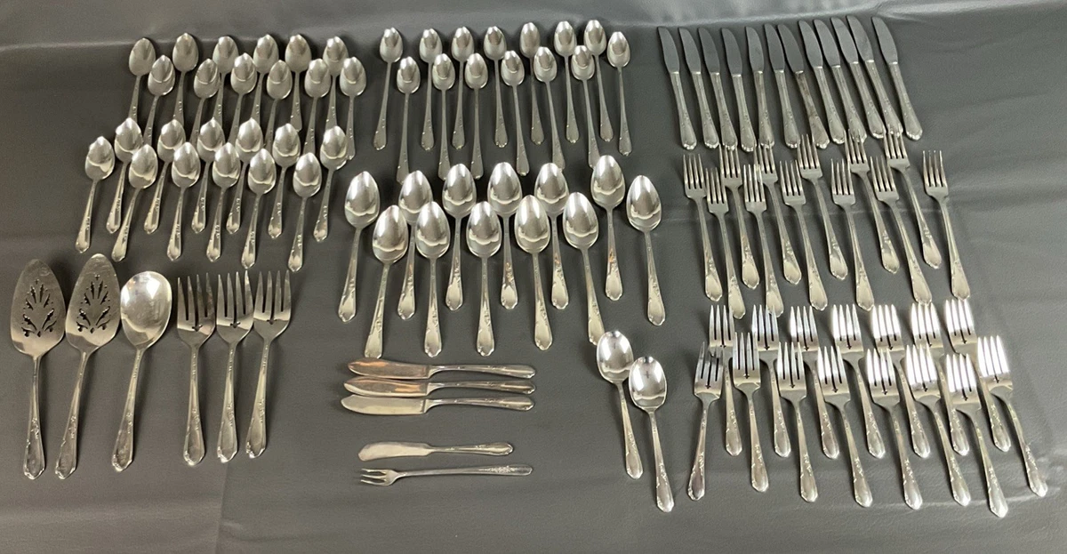 Wm. Rogers Silverware Antique US Silver-Plated Flatware for sale