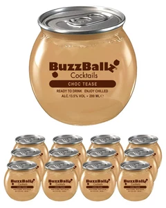 Buzz Ballz Choc Tease Cocktails  "CASE DEAL 12X200ml" - Picture 1 of 1