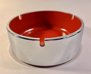 MCM Ashtray 6" Maru Trend Pacific Inc Rust & Chrome Design Isamu Kenmochi LA, CA - Picture 1 of 8