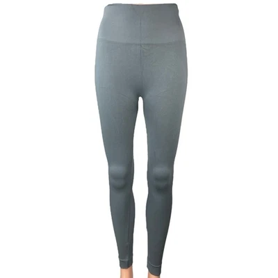 Set Active Women's Gray Blue Mid Rise Athletic Workout Yoga Leggings Pants XS - Image 1 of 4