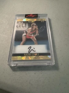 Naomi Osaka Auto 2023 Leaf Pro Set Pure Gold Trim Number 2 of 3 Encased - Picture 1 of 2