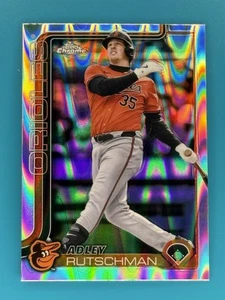 2025 Topps Chrome #271 Adley Rutschman Raywave Refractor Baltimore Orioles - Picture 1 of 2
