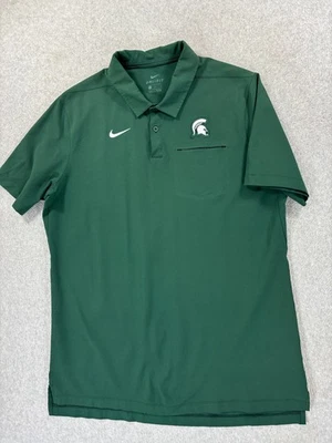 Camisa Polo Campus Cosida Nike Dri Fit Michigan State Spartans (Grande Para Hombre) Foto 1 de 4