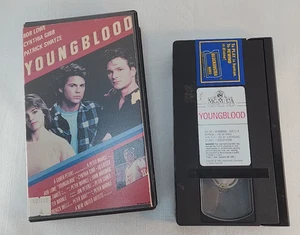 YOUNGBLOOD PATRICK SWAYZE ROB LOWE KEANU REEVES VHS BIG BOX 1986 BLOCKBUSTER - Picture 1 of 4