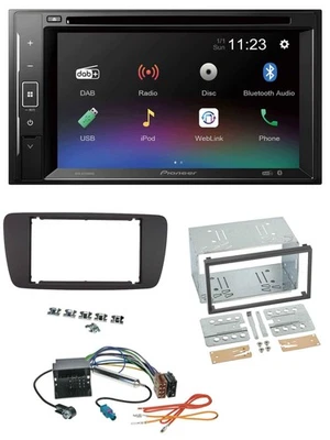 Pioneer Bluetooth MP3 USB 2DIN DAB DVD Autoradio für Seat Ibiza ab 08 azabachesc - Bild 1 von 4