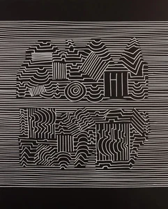Victor VASARELY : NAISSANCES II - Estampe offset 1973 - Imagen 1 de 5