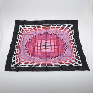 Victor Vasarely Silk Foulard Scarf Boxed - Picture 1 of 10