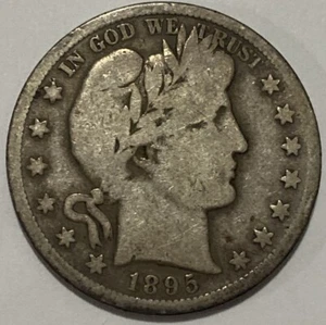 1895 S - Barber Half Dollar - Exact Coin Imaged #BAR6 - Picture 1 of 2