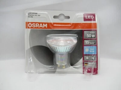 Osram LED Star PAR16 Leuchtmittel Glas Reflektor 4,3W = 50W GU10 kaltweiß 4000K - Bild 1 von 2