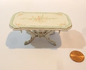 BESPAQ DOLLHOUSE MINIATURE EDWARDIAN COFFEE TABLE HAND PAINTED 3927 LGW-GPB