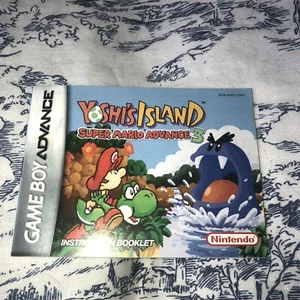 Yoshi's Island Super Mario 3 Game Boy Advance MANUAL ONLY! GBA Instruction World - Picture 1 of 2