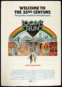 LOGAN'S RUN Movie POSTER RARE Sci Fi Classic - Picture 1 of 1