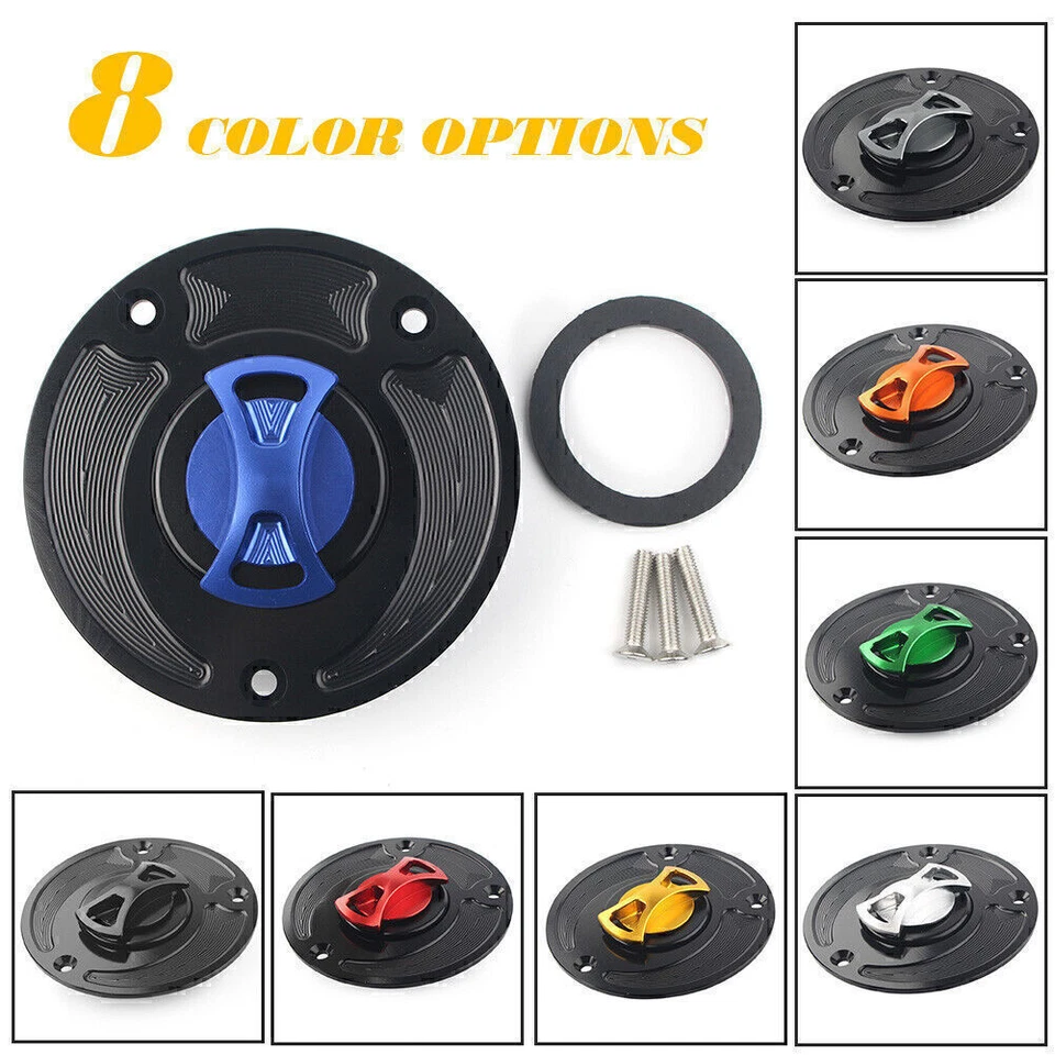 CNC Fuel Gas Tank Cap Cover For Suzuki GSXR 600 750 1000 SV650S SV1000 GSXR 1300 - Image 1 of 4