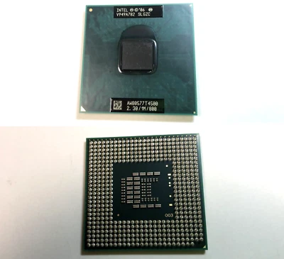 Intel Pentium T4500 Dual-Core 2.3GHz 1MB 800MHz Socket P SLGZC CPU Processor - Image 1 of 2