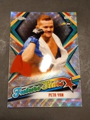 2019 Topps UFC Chrome Petr Yan RC Future Stars Rookie 30/99 rainbow REFRACTOR  - Image 1 of 4