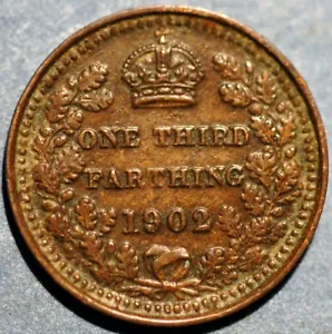 Great Britain 1/3 Farthing 1902 Edward VII KM# 791 - Picture 1 of 2
