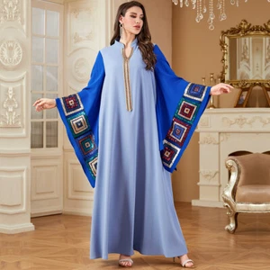 Dubai Kaftan Abaya Mujeres Vestido Largo de Noche Modesto Musulmán Vestido Islámico Baile de graduación - Imagen 1 de 9