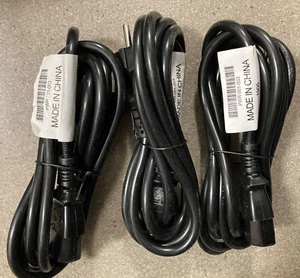 Pack Of 3 PWR-001-003 Euro Power Cord 2-Prong 16A 250V 6 Ft - NEW - Picture 1 of 2