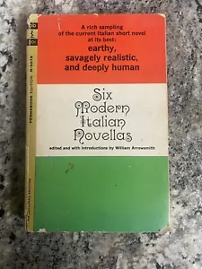 Six Modern Italian Novellas by William Arrowsmith - Autographed- 1st Printing - Picture 1 of 12