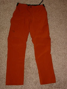 Mens Northface Paramount Acive Convertible NFOA3S08 Orange Pants! Size 30 - Picture 1 of 11