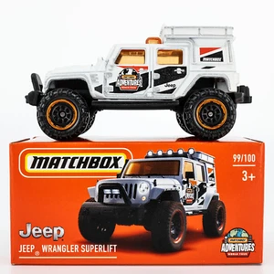 2022 Matchbox Power Grabs #99 Jeep® Wrangler Superlift MATTE WHITE | FSB - Picture 1 of 1
