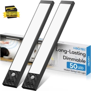 Closet Light Wireless under Cabinet Lighting Rechargeable Motion Sensored Lights - Picture 1 of 8