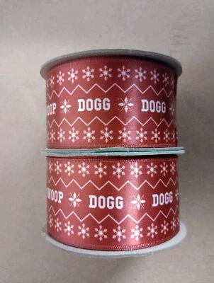 2 Snoop Dogg Gift Wrap Ribbon 1.5" Inch X 60" Inch Snoop on The Stoop NEW - Image 1 of 4
