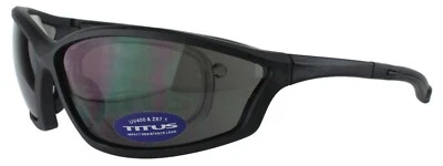 Titus Safety Glasses Shooting Motorcycle Protection ANSI Z87 w/ RX-able Insert - Image 1 of 4