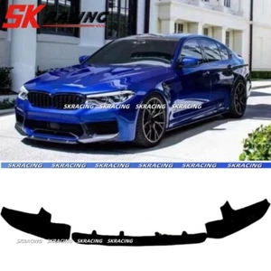 Gloss Black Front Bumper Lip Spoiler Splitter Body kit Fits BMW F90 M5 2018-2020 - Picture 1 of 6