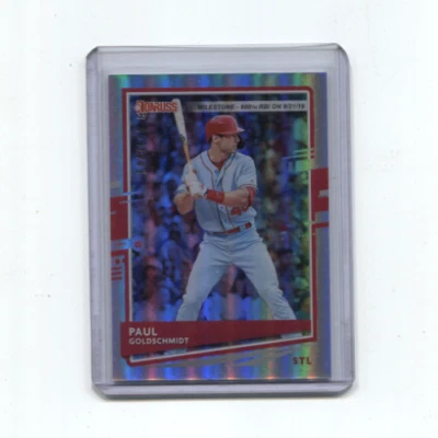 PAUL GOLDSCHMIDT 2020 DONRUSS STAT LINE PARALLEL #D 504/650 - Image 1 of 2