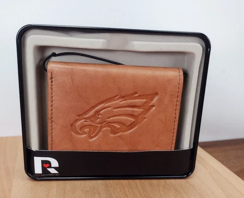 Philadelphia Eagles NFL Embossed Leather Trifold Wallet Cover