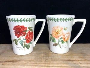 Portmeirion Botanic Rose cups set 2 made in England - Picture 1 of 10
