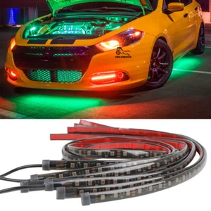 For Dodge Dart Durango SXT RT Smok Color Car Neon LED Strip Lights Underglow Kit - Picture 1 of 12