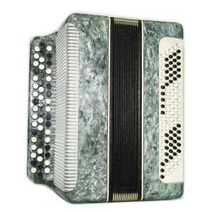 Tulskiy Bayan, Melodiya Chromatic Button accordion, made in Tula Russia, 2338