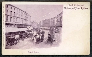 South Eastern & Chatham & Dover Railway Undivided Back Official Postcard London - Picture 1 of 2