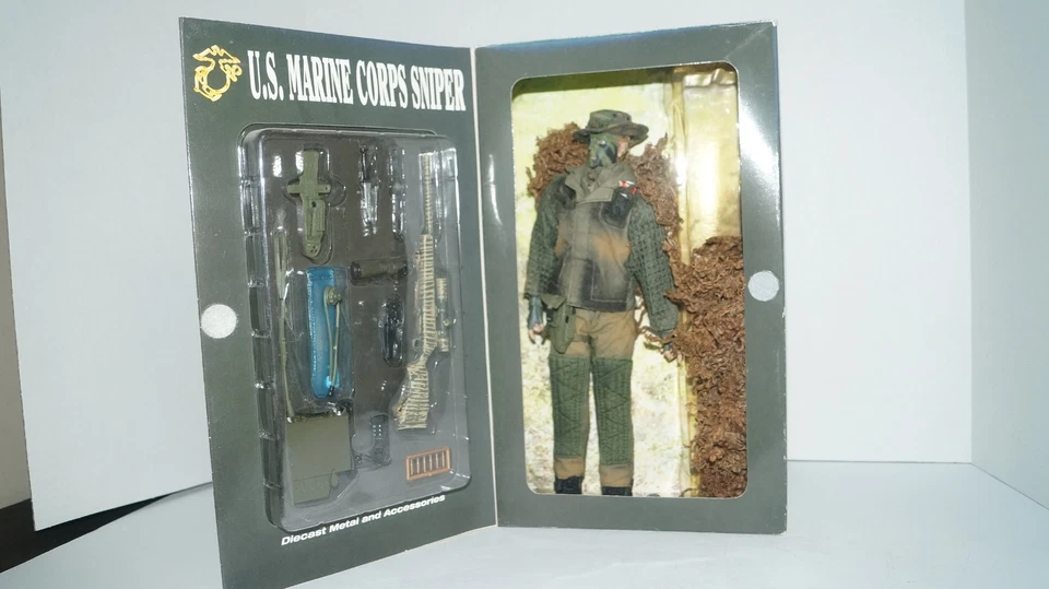 Figura de acción Elite Force 1:6 US Marine Corps Sniper Snake 12" No. 34298 con caja Foto 1 de 4