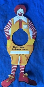 Ronald Mcdonalds Türanhänger "This room belonds too.." 1992 - Bild 1 von 2