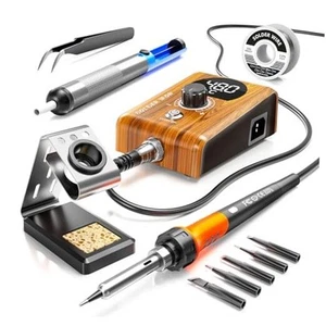 90W Digital display soldering station, stable knob control, Orange 968d - Picture 1 of 7