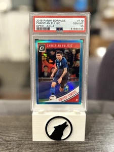 2018 Panini Donruss Christian Pulisic #170 Optic Aqua Prizm /149 PSA 10 USA - Picture 1 of 4