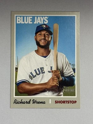 Richard Urena 2019 Topps Heritage Toronto Blue Jays #243   O254 - Image 1 of 2