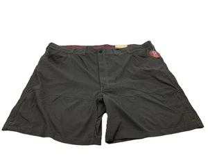 NWT Wrangler Shorts Mens 48 Gray Zip Cargo Performance Flex Waistband Hiking UPF - Picture 1 of 6