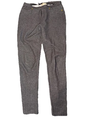 Michael Kors skinny leg Pant size small geometric design stretch Gold Accent - Image 1 of 4