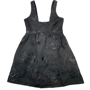 Anthropologie Maeve Whimsigoth Minikleid 4 schwarz Urlaub Jacquard Cocktail Party - Bild 1 von 9