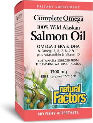 El aceite de salmón apoya la salud del corazón y el cerebro con Omega3 DHA y EPA Foto 1 de 4