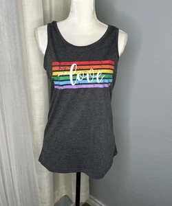 Love Rainbow Racerback Tank Top Größe Small Gay Lesbian LGBT Pride - Bild 1 von 5