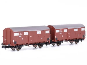 HN6573 Arnold FS, 2er Set geschlossene 2-achsige Wagen Gs, Ep. III - Spur N 1:160 - Bild 1 von 1